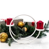 Кованый подсвечник настольный на две свечи 603-02 - фото 236756