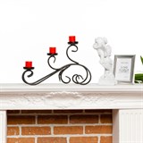 Подсвечник настольный кованый для трёх свечей - фото 236783