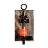 Подсвечник настенный деревянный на одну свечу 606-07 - фото 236801