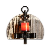 Подсвечник настенный деревянный на одну свечу 606-09 - фото 236804