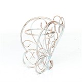 Подставка на подоконник Бабочка 95-034 белый с золотом d=15 см - фото 236828