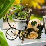 Цветочница для подоконника на 1 кашпо с цветами  Бабочка 95-035 d=10см - фото 236834 Цветочница для подоконника на 1 кашпо с цветами  Бабочка 95-035 d=10см - фото 236834