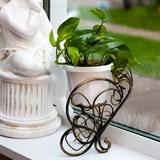 Цветочница для подоконника на 1 кашпо с цветами  Бабочка 95-035 d=10см - фото 236835 Цветочница для подоконника на 1 кашпо с цветами  Бабочка 95-035 d=10см - фото 236835