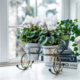 Подставка для 2 кашпо с цветами 95-036 d=10см - фото 236852