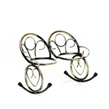 Подставка для 2 кашпо с цветами 95-036 d=10см - фото 236863