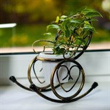 Подставка на подоконник для 1 кашпо  95-037 d=10см - фото 236864