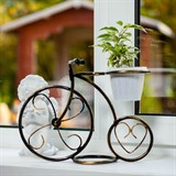 Подставка для цветов на подоконник Велосипед 95-041 d=10см - фото 236885