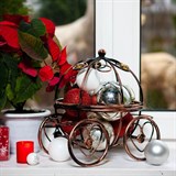 Цветочница на подоконник Карета 51-308 металлическая - фото 236906