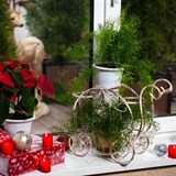 Подставка для цветов на подоконник Карета 51-312 металл d=10см - фото 236942