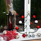 Подсвечник новогодний для 6 свечей 217-10-B металлический - фото 236962