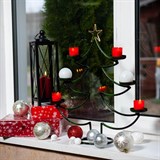 Подсвечник новогодний для 6 свечей 217-10-B металлический - фото 236965