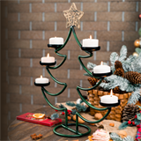 Подсвечник новогодний для 6 свечей 217-10-B металлический - фото 236966