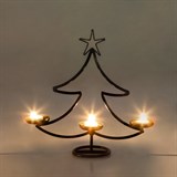 Подсвечник новогодний на три свечи Елочка 217-11 - фото 236968