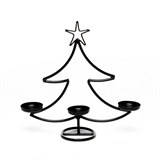 Подсвечник новогодний на три свечи Елочка 217-11 - фото 236970