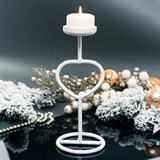 Подсвечник из металла для одной свечи высота 26 см - фото 236984