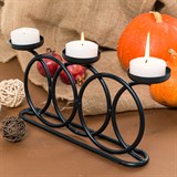 Подсвечник интерьерный для трёх свечей 607-12 металл - фото 237001