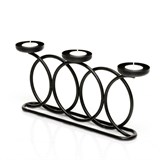 Подсвечник интерьерный для трёх свечей 607-12 металл - фото 237005