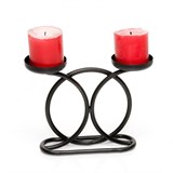 Подсвечник на две свечи  607-13 h=17 см - фото 237014