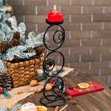 Подсвечник интерьерный для одной свечи 607-15 высота 36 см - фото 237026