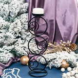 Подсвечник интерьерный для одной свечи 607-15 высота 36 см - фото 237027