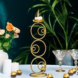 Подсвечник интерьерный для одной свечи 607-15 высота 36 см - фото 237038