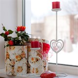 Подсвечник металлический  для одной свечи высота 46 см - фото 237073