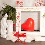 Подсвечник металлический  для одной свечи высота 46 см - фото 237087