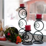 Подсвечник на одну свечу 607-16 высота 25см - фото 237096