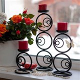 Подсвечник на одну свечу 607-16 высота 25см - фото 237097