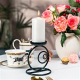 Подсвечник на одну свечу 607-17 металлический h=14 см - фото 237110