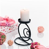 Подсвечник на одну свечу 607-17 металлический h=14 см - фото 237112