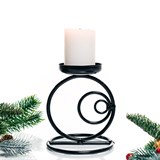 Подсвечник на одну свечу 607-17 металлический h=14 см - фото 237114