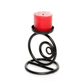 Подсвечник на одну свечу 607-17 металлический h=14 см - фото 237121