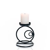 Подсвечник на одну свечу 607-17 металлический h=14 см - фото 237124