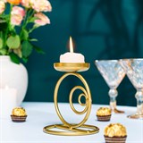 Подсвечник на одну свечу 607-17 металлический h=14 см - фото 237126