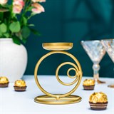 Подсвечник на одну свечу 607-17 металлический h=14 см - фото 237127