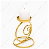 Подсвечник на одну свечу 607-17 металлический h=14 см - фото 237132