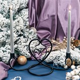 Металлический подсвечник на две свечи 607-18 - фото 237139