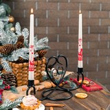 Металлический подсвечник на две свечи 607-18 - фото 237140