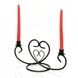 Металлический подсвечник на две свечи 607-18 - фото 237142