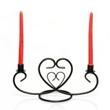 Металлический подсвечник на две свечи 607-18 - фото 237143