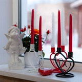 Подсвечник для двух свечей металлический - фото 237167