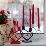 Подсвечник для двух свечей металлический - фото 237168