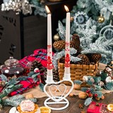 Подсвечник для двух свечей металлический - фото 237172