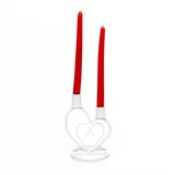 Подсвечник для двух свечей металлический - фото 237179