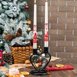 Подсвечник для двух свечей металлический - фото 237181