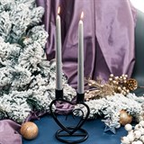 Подсвечник для двух свечей металлический - фото 237185