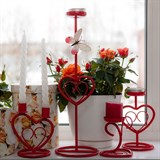 Подсвечник для двух свечей металлический - фото 237190