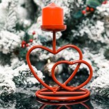 Подсвечник металлический для одной свечи - фото 237199