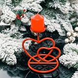 Подсвечник металлический для одной свечи - фото 237200